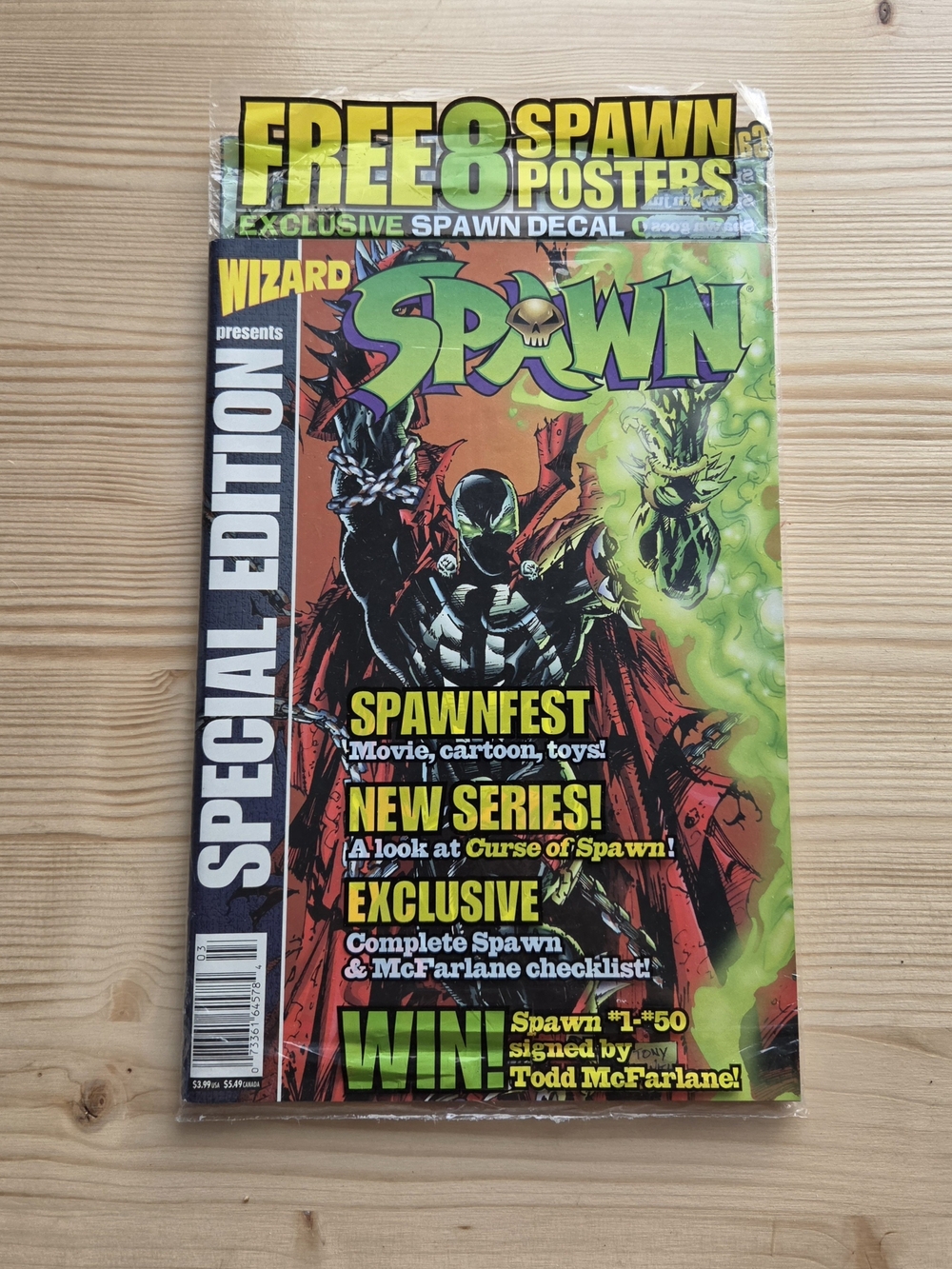 Vintage 90s Special Edition Spawn Comic and McFarlane Toys Catalog
